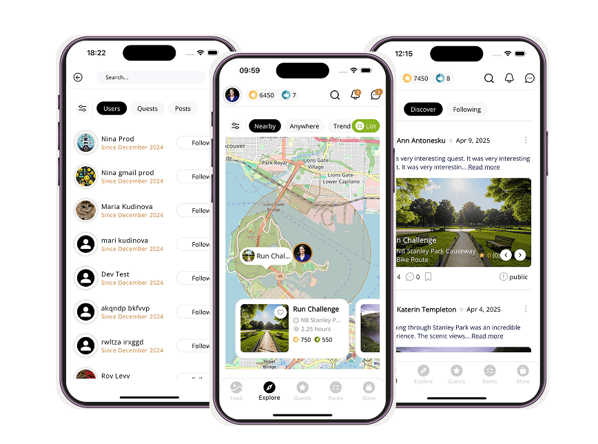 Location-Based Social Network Enhancement — geolocation matching and local discovery