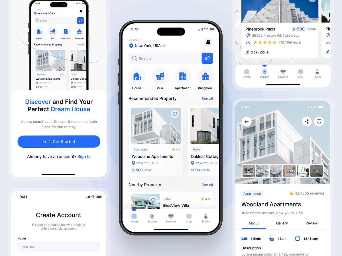 NestFind Real Estate Mobile App — React Native with Google Maps integration