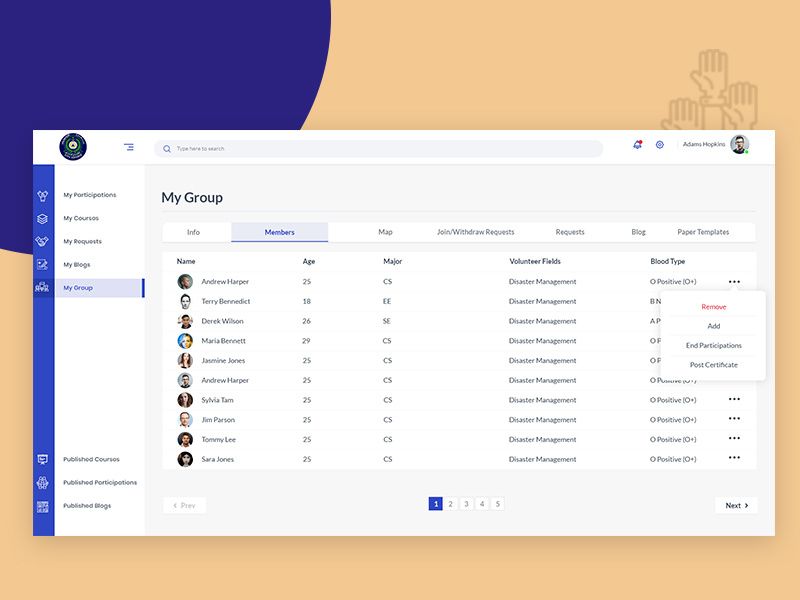 Volunteer Management System